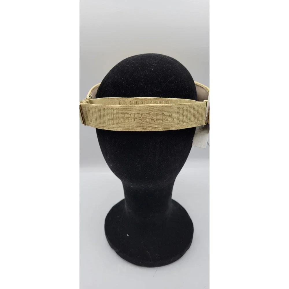 Prada Crochet Visor Hat